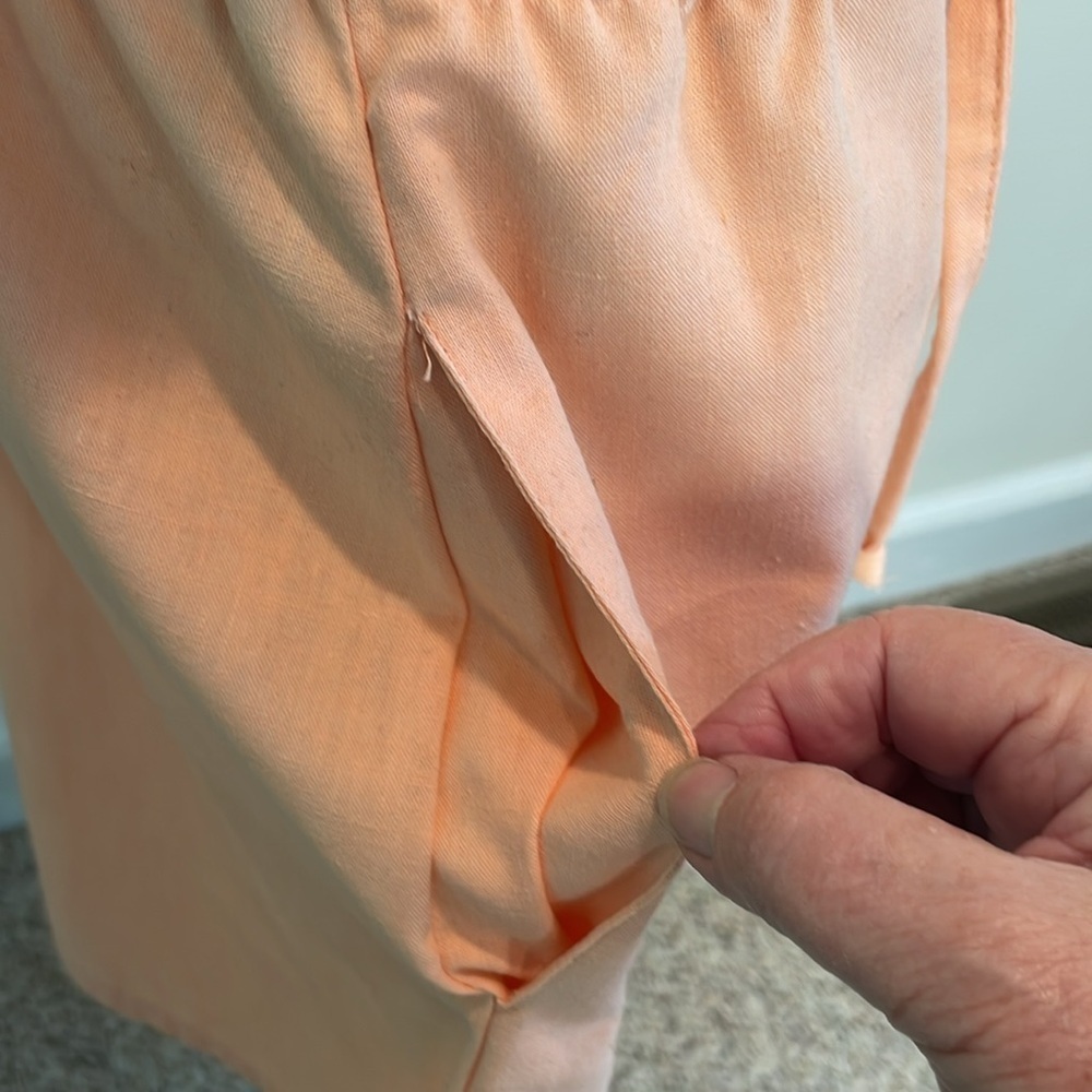 Vtg Jackson Square Peach A-Line Skirt. Size 7 - Picture 4 of 11
